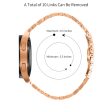 Garmin Vivoactive 5 Stainless Steel Watch Strap Replacement Wrist Band - Rose Gold+Silver For Cheap