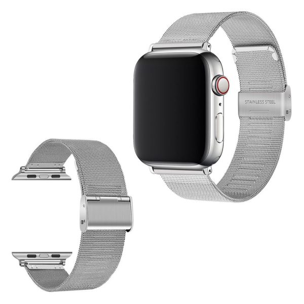 Apple Watch Series 5 44mm milanese stainless steel watch band - Silver For Cheap