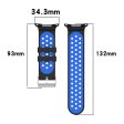 Samsung Galaxy Watch Ultra 47mm Silicone Sport Strap Breathable Dual Color Watch Strap - Blue     Yellow Sale