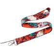 Universal chinese rose pattern lanyard - Chinese rose in Orange Hues Sale