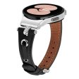 Samsung Galaxy Watch6 Genuine Cow Leather Watch Band - Black Hot on Sale