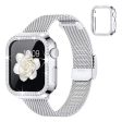 Apple Watch SE 2022 (40mm) rhinestone décor watch strap and cover - Silver For Discount