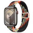 Apple Watch Series 9 8 7 41mm     6 5 4 SE (2022) SE (2023) SE 40mm     3 2 1 38mm Watch Band with Magnetic Buckle - Black Rainbow For Cheap