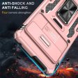 Armor Series Google Pixel 9 Case Bump Resistant and Flexible Kickstand Phone Cover with Slide Lens Shield - Rose Gold Sale