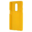 For OnePlus 6 Rubberized Hard Plastic Mobile Shell Case - Yellow Online now