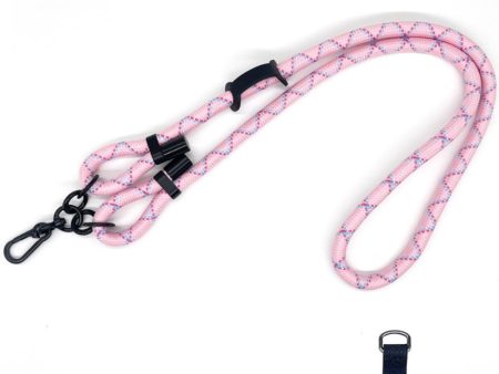 Adjustable Polyester Neck Shoulder Lanyard Phone Strap - Pink Hot on Sale