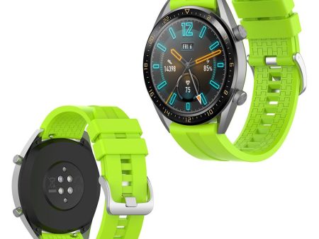 Huawei Watch GT durable silicone watch band - Green For Sale