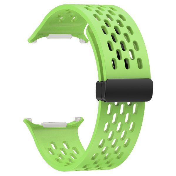 KALEBOL Samsung Galaxy Watch Ultra 47mm Silicone Band Magnetic Replacement Strap - Fluorescent Green Online