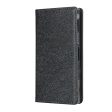 Silk Texture Wallet Stand Mobile Phone Leather Case Cover for Sony Xperia XZ1 Compact - Black Cheap