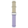 Huawei Watch GT 4 41mm Universal 18mm Watch Strap Woven Wrist Band with Silver Magnetic Buckle - Starlight+Light Purple Sale