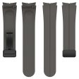 Samsung Galaxy Watch7 40mm Replacement Band Magnetic Folding Black Buckle Silicone Strap - Dark Grey Online now