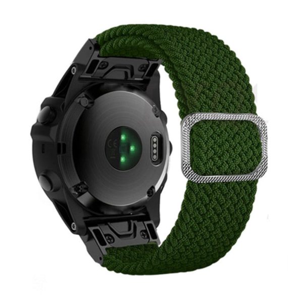 26mm nylon strap for Garmin and Coros watch with buckle - Green on Sale