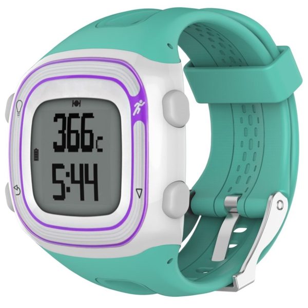 Garmin Forerunner 10 soft silicone slim watchband - Cyan Online Hot Sale