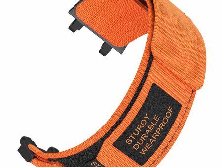 Huami Amazfit Active Edge (A2212) Sports Smartwatch Strap Magic Tape Design Nylon Band - Orange Supply