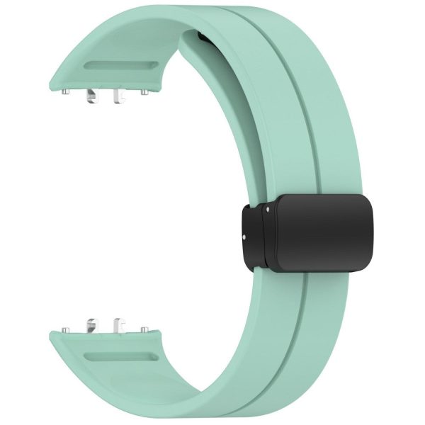 Samsung Galaxy Fit3 Silicone Watch Band Folding Buckle Sport Replacement Straps - Green Fashion