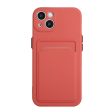 Card holder cover for iPhone 13 - Coral Online now