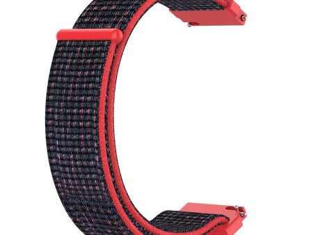 18mm Universal nylon strap - Black   Red Sale