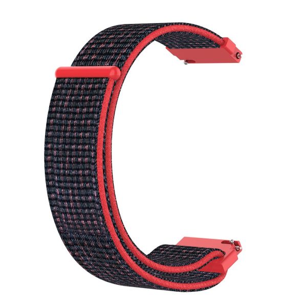 18mm Universal nylon strap - Black   Red Sale