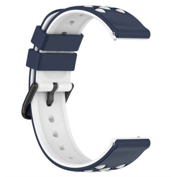 20mm Universal silicone watch strap - Midnight Blue   White Online now