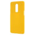 For OnePlus 6 Rubberized Hard Plastic Mobile Shell Case - Yellow Online now