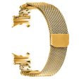 Samsung Galaxy Watch 5 Pro   Watch 5   Watch4 Milanese Watch Band Flower Stainless Steel Strap with Connector - Gold Cheap