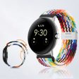 Nylon watch strap for Google Pixel Watch - Rainbow For Discount