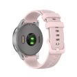 Garmin Vivomove 3S   Vivoactive 4S grid texture silicone watch band - Pink on Sale