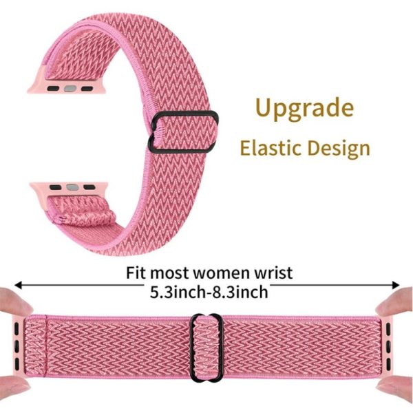 Apple Watch 40mm nylon design watch strap - Pink Online now