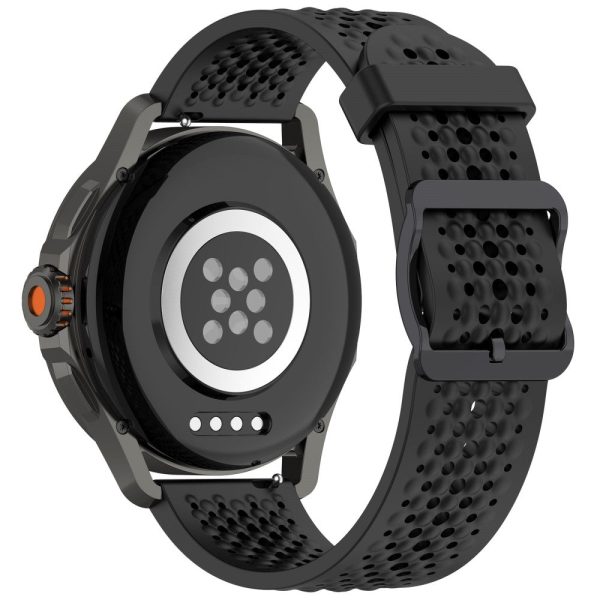 Samsung Galaxy Watch FE 40mm   Watch7 44mm   40mm Silicone 20mm Multiple Holes Breathable Watch Strap - Black For Cheap