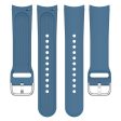 22mm Universal silicone watch strap with metal buckle - Dark Blue For Discount