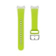 Samsung Galaxy Watch 20mm Transparent Design Watch Band Adjustable Silicone Strap - Transparent Lime Hot on Sale