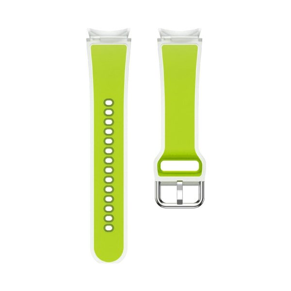 Samsung Galaxy Watch 20mm Transparent Design Watch Band Adjustable Silicone Strap - Transparent Lime Hot on Sale