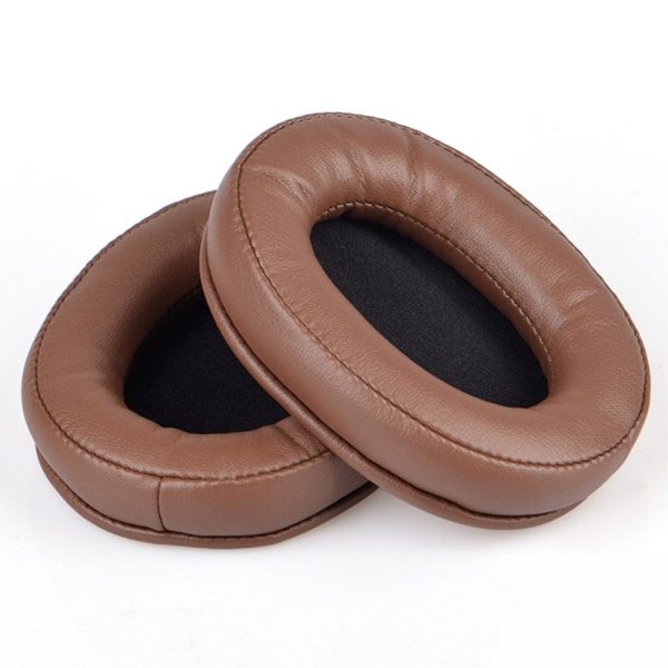 1 Pair Audio-Technica ATH-M50X   ATH-M40X   MSR7   M20 leather ear cushion pad - Brown For Sale