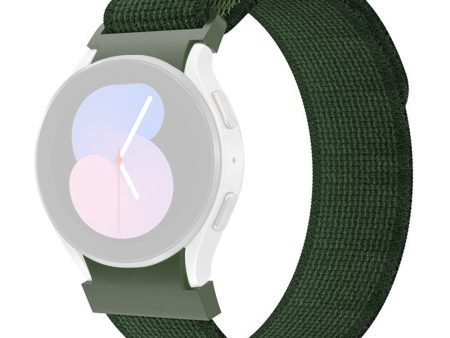 KALEBOL KLB-YJNLHH-001 Samsung Galaxy Watch4   Watch 5   Watch6 Nylon Band Loop Wristband - Army Green Online Hot Sale