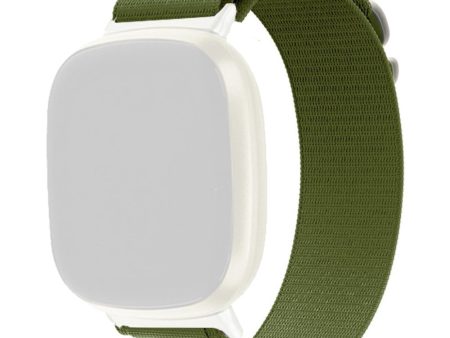 Fitbit Sense 2   Versa 4 nylon watch strap - Green Online Sale