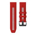 Garmin Fenix 7X Pro   Fenix 7X Dual-Colors Sport Strap Silicone Breathable Wristband - Red+Black on Sale