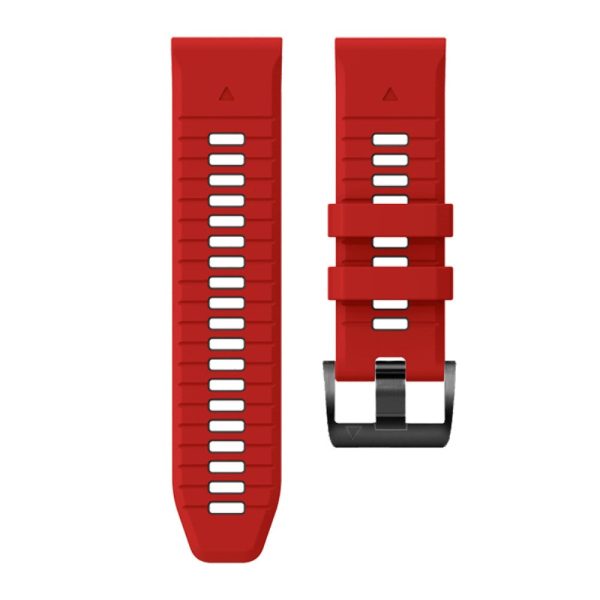 Garmin Fenix 7X Pro   Fenix 7X Dual-Colors Sport Strap Silicone Breathable Wristband - Red+Black on Sale