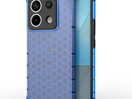 Bofink Honeycomb Xiaomi Redmi Note 13 Pro 5G   Xiaomi Poco X6 cover - Blue Online now