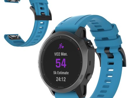 Garmin Fenix 6S silicone watch band - Blue For Discount