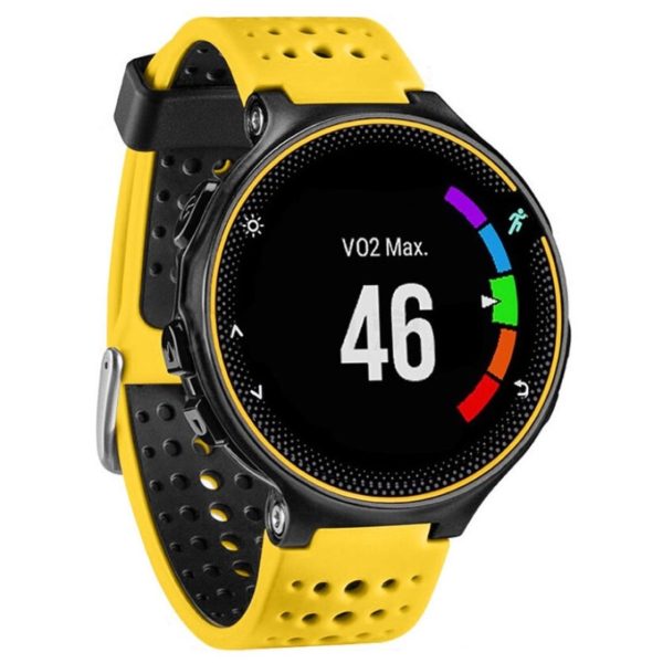 Garmin Forerunner 220   230   235   620   630 bi-color silicone watch band - Yellow   Black Online Sale