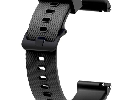 20mm Garmin Vivomove Luxe   Vivomove 3   Vivomove Style   Venu silicone watch band - Black Online Sale