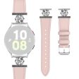 Garmin vivoactive 5   Garminactive 5 Watch Band Genuine Cow Leather Flower Decor Adjustable Strap - Pink For Discount