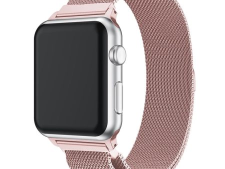 Apple Watch 42mm unique stainless steel watch band - Rose Gold For Sale