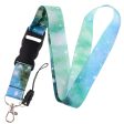 Universal starry sky style lanyard - Light Green Nebula on Sale