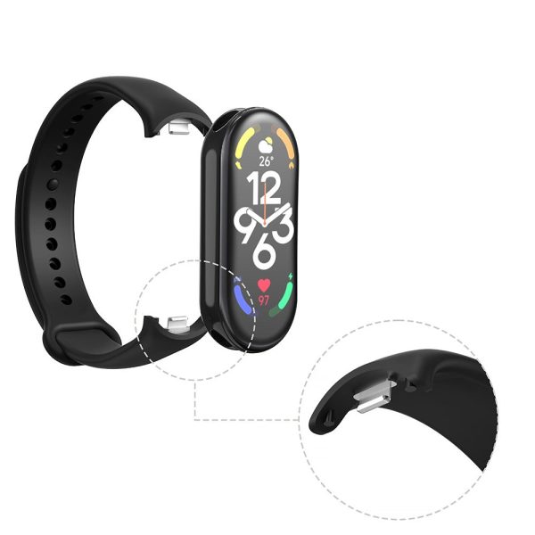 Xiaomi Smart Band 8 Silicone Watch Strap Wrist Band Replacement - Black Fashion