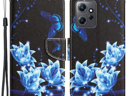 Wonderland Xiaomi Redmi Note 12 flip case - Blue Butterfly on Sale