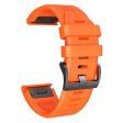 KALEBOL KLB-PWGJ-001 For Garmin Fenix 7     7 Pro Silicone Replacement Strap QuickFit 22mm Watch Band - Orange on Sale