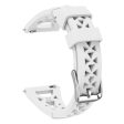 20mm Universal tower design silicone watch strap - White Online Hot Sale