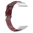 KALEBOL KLB-YLZP-001 For Garmin Fenix 7X     7X Pro Strap Replacement QuickFit 26mm Genuine Cow Leather Watchband - Dark Red Discount