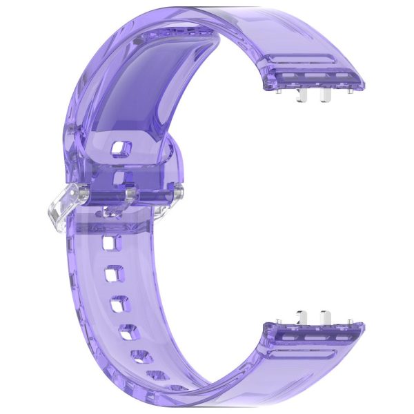 Samsung Galaxy Fit3 R390 Flexible Watch Band Change Color Wrist Strap - Starry Purple For Cheap